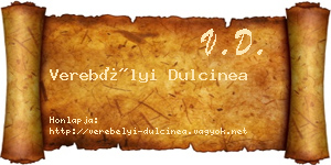 Verebélyi Dulcinea névjegykártya